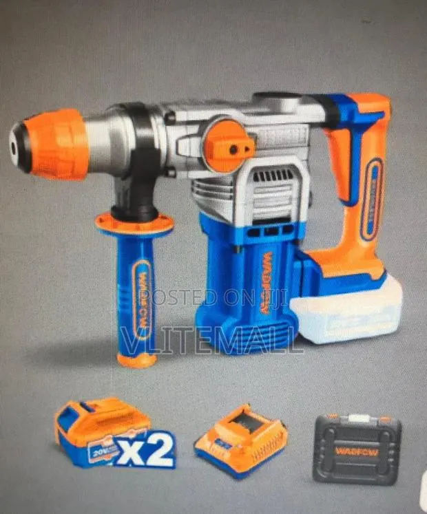 Wadfow 20v Cordless Rotary Hammer 28mm With Two Batteries - Wlm1b282re · Photo 1