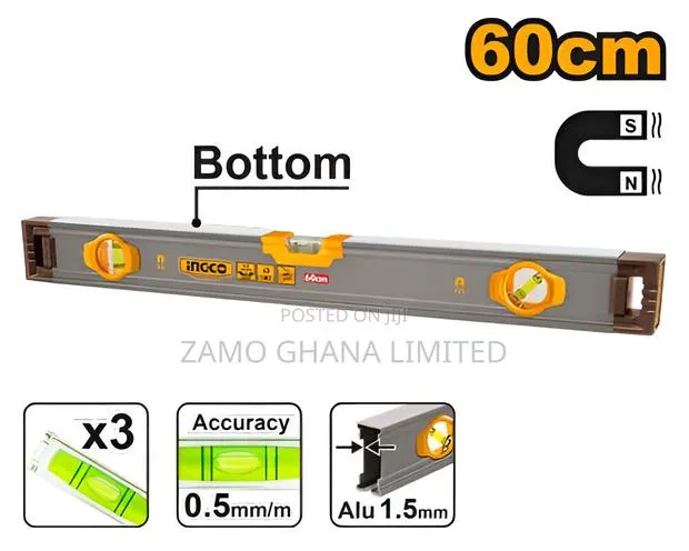Spirit Level With Powerful Magnets - Hsl38060m · Photo 1