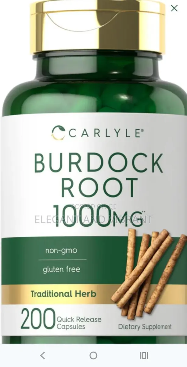 Burdock Root 1000mg | 200 Capsules · Photo 1