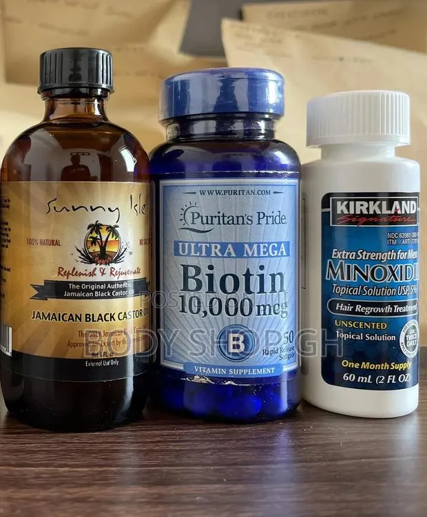Jbco+Biotin +Kirkland Minoxidil Beard Booster Combo Pack · Photo 1