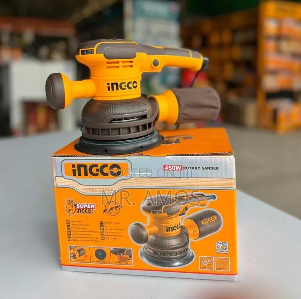 450 Watts Rotary Sander With 5pcs Free Sanding Papers - Rs4516 · Photo 1