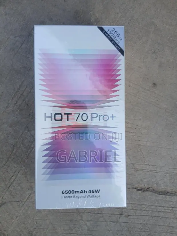New Infinix Hot 70 256 GB Black · Photo 1