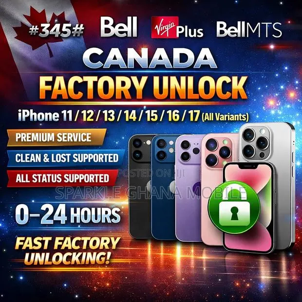 Canada Bell Mobility / Virgin Plus / Bell MTS Factory Unlock · Photo 1