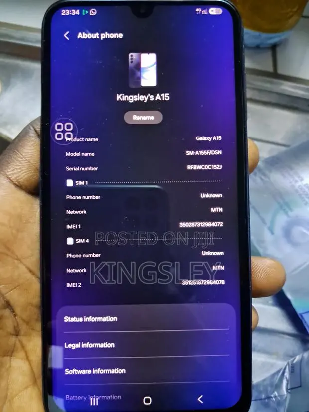 Samsung Galaxy A15 128 GB Blue · Photo 1