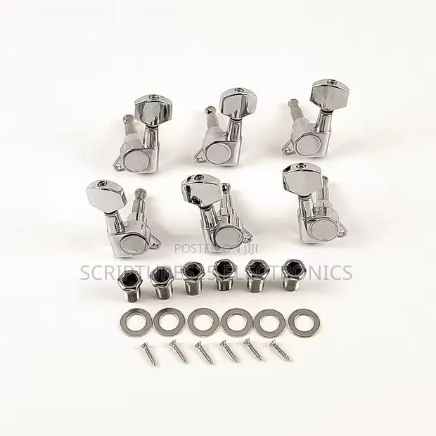 "Premium Guitar Tuning Pegs Set - 6pcs Metal Machine Heads"