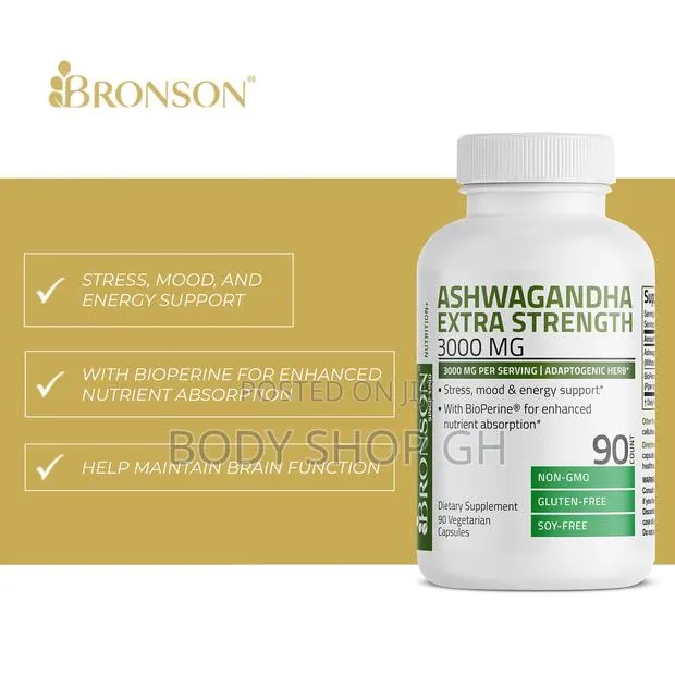 Maximum Strength Ashwagandha for Stress and Mood Support · Photo 1