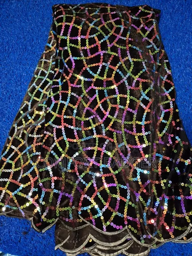 Multicoloured Exquisite Sequin Lace