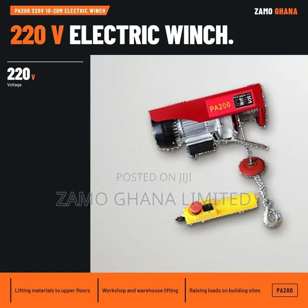 Pa200 220V 10-20m Electric Winch - PA200 · Photo 1