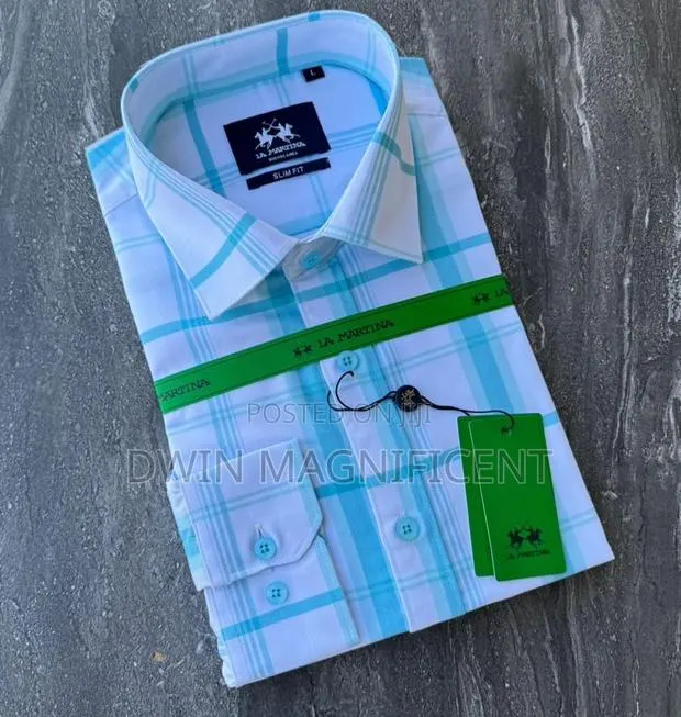 Checkered Men's Slim Fit Shirt From La Martina · Photo 1