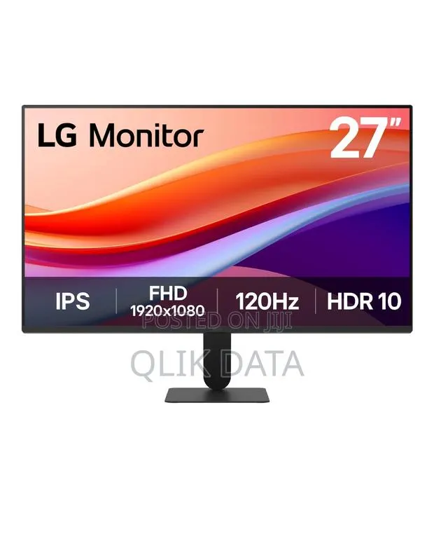 LG 27” Full HD IPS Monitor, 120Hz, HDR10, Reader Mode Support · Photo 1