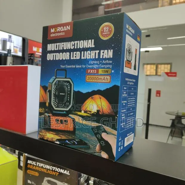 Super Efficient 4-Speed Multipurpose Morgan Rechargeable Fan · Photo 1