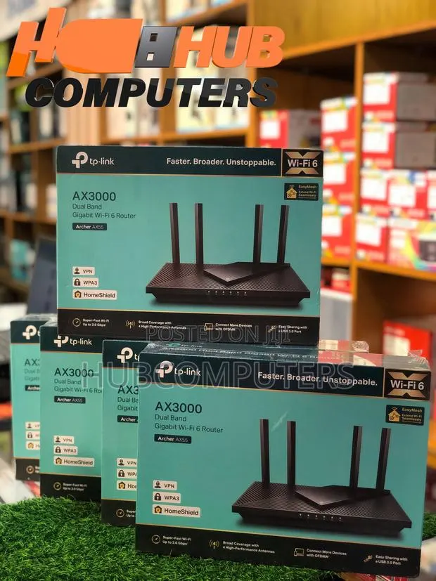 TP-Link Archer AX55 AX3000 Dual Band Gigabit Wi-Fi 6 Router · Photo 1
