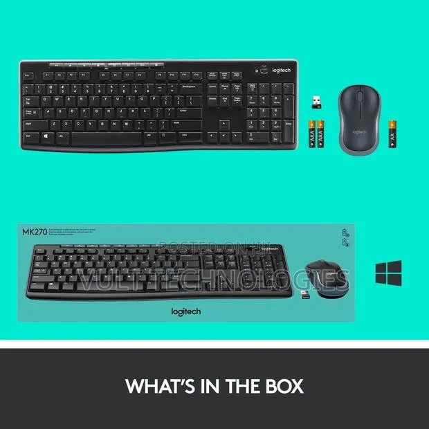Logitech Wireless Keyboard And Mouse Combo Mk270 · Photo 1