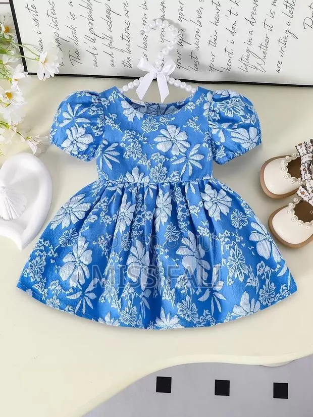 Blue Blossom Baby Dress. 6-9Months · Photo 2