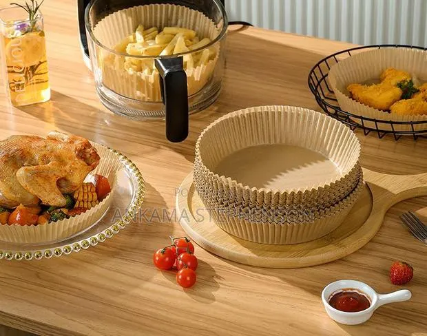 50/Pack Premium Air Fryer Paper Trays Oil-Proof · Photo 1