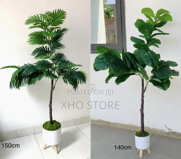 Artificial Plant Areca Palm, Dumb Cane, Fiddle Leaf, Potted Plants · Photo 1