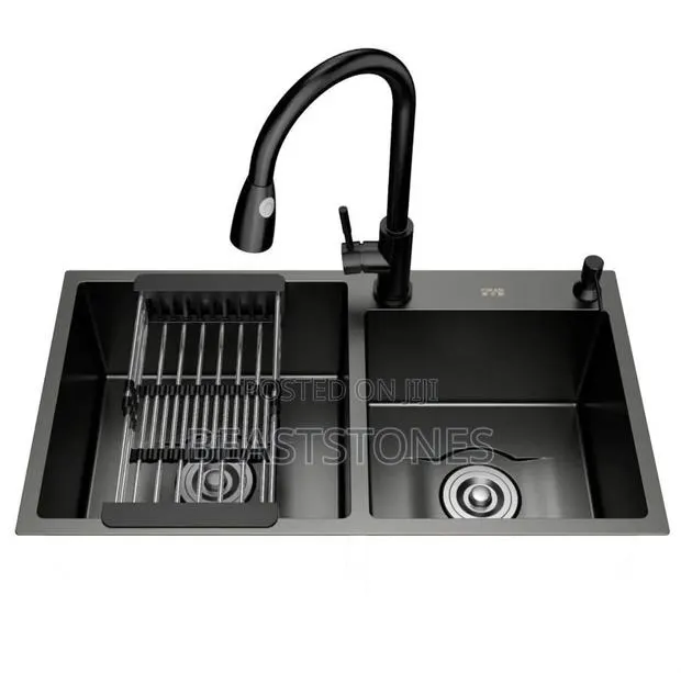 Black Luxury Stainless Steel Sink · Photo 1