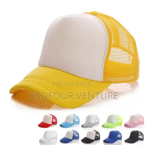 TWO-TONE Trucker Hat Mesh Back Snapback Baseball Cap Solid. · Photo 1
