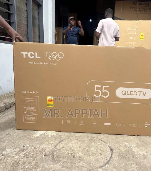 Classic TCL 55” Qled 4k Smart TV(Remote Control)Black · Photo 1