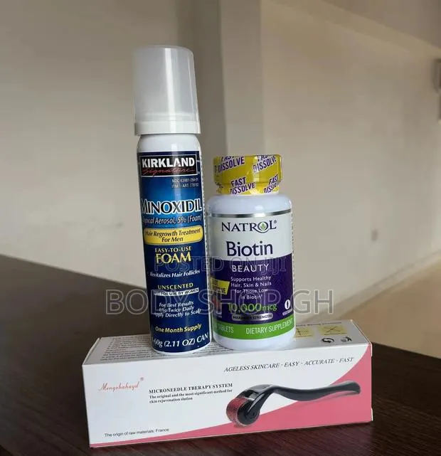 Natrol Bioti +Kirkland Foam +Derma Roller Hairloss Treatment · Photo 1