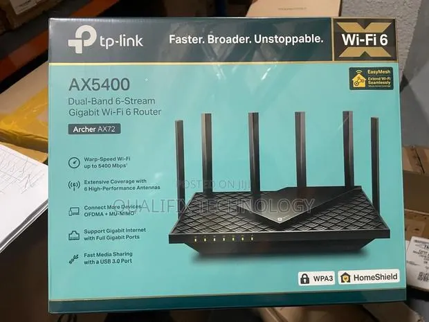 TP-Link Archer AX72 AX5400 Dual-Band Gigabit Wi-Fi 6 Router · Photo 1