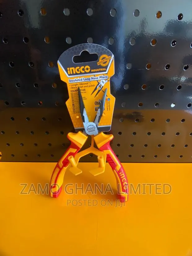 Insulated Long Nose Pliers 160mm # Hilnp28168 · Photo 1