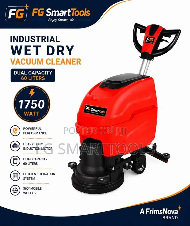 Integrated Wet Dry Floor Carpet Scrubber and Vacuum Cleaner · Photo 1