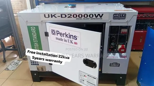 Perkins 22kVA 1-Phase Diesel Generator–Powerful Fuel Efficient 22kva · Photo 1