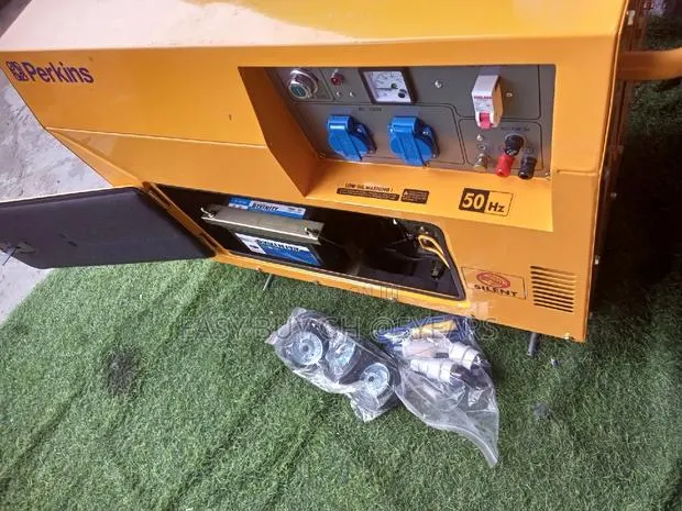 Yellow 10kva Silent Perkins Generator New Generator · Photo 1