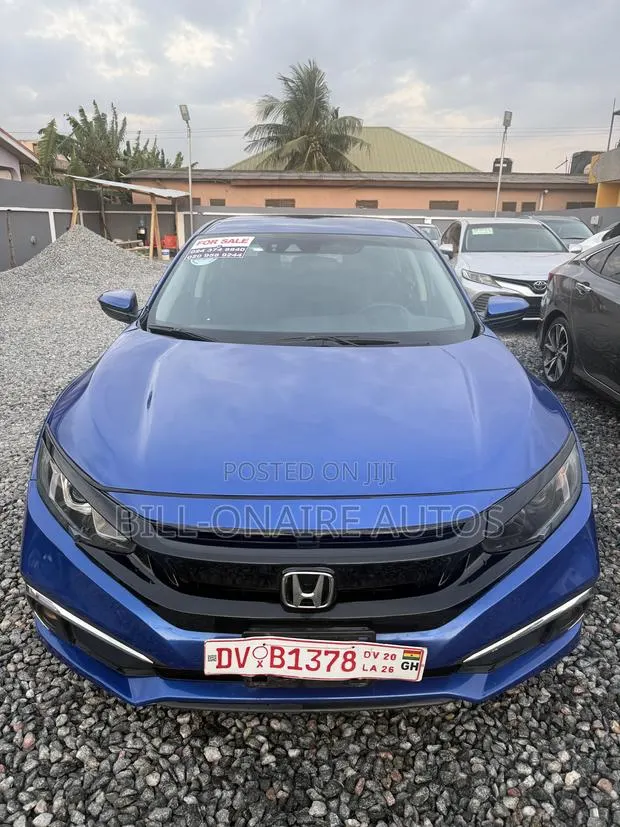 Honda Civic LX Sedan 2020 Blue · Photo 1