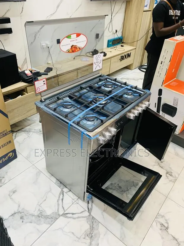 Quality Sleek Gas Cooker Oven Rotisserie 5burner 60/90 · Photo 1