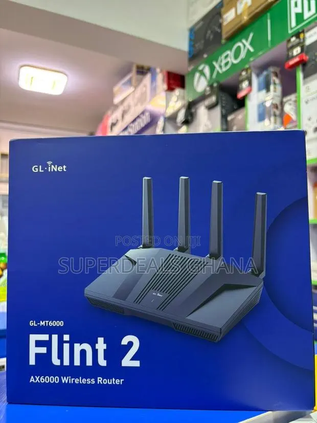 GL.iNet GL-MT6000(Flint 2) WiFi 6 Router | Gaming WiFi Router · Photo 1