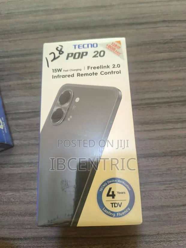 New Tecno Pop 20 128 GB Black · Photo 1