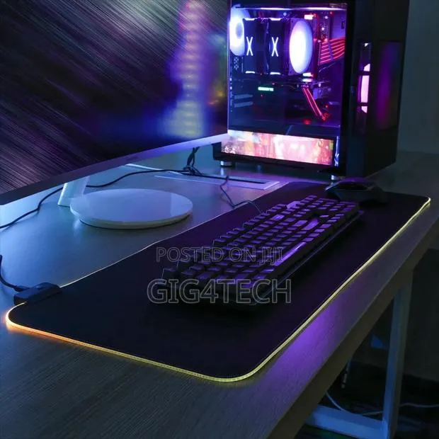 Led Gaming Mouse Pad Large RGB Extended Desk Anti-Slip · Photo 1