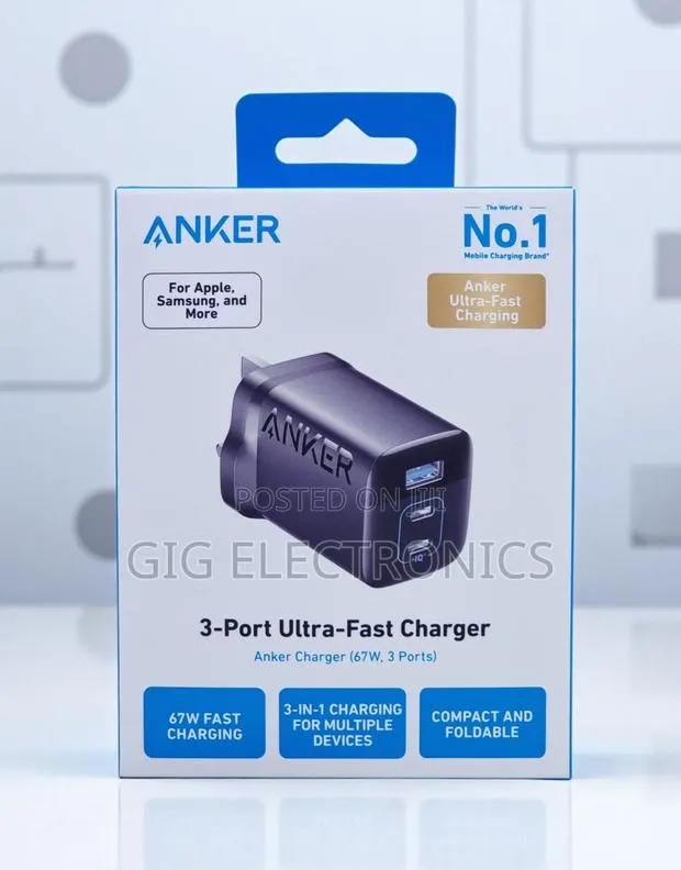 Anker Charger 336 Powerport 67w Usb C Gan Charger · Photo 1