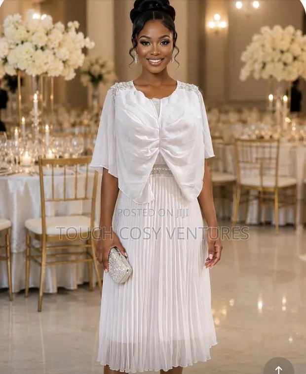 Glamorous White Sequin Sweetheart Midi Dress · Photo 1
