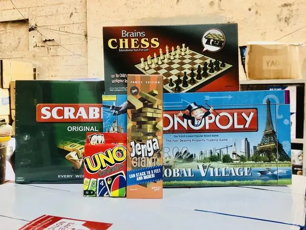 Games(Monopoly,Scrabble,Jenga,Chess,Uno Cards) · Photo 1