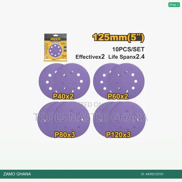 Purple Sanding Disc - Akrs125101 · Photo 1