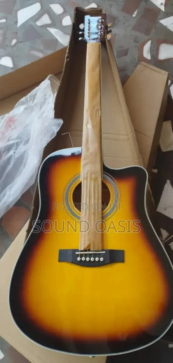 Yamaha Semi-Acoustic Guitar (Coffee Brown) · Photo 1