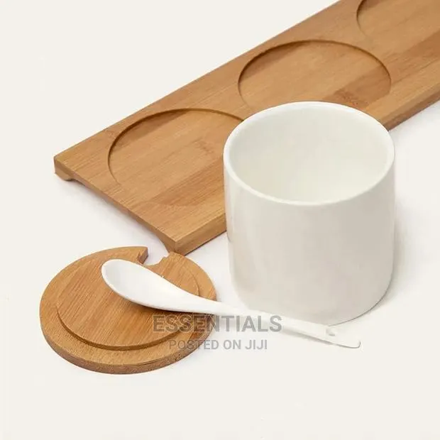 Set of 3 Ceramic Spice Pots Spice Serving Jars · Photo 1