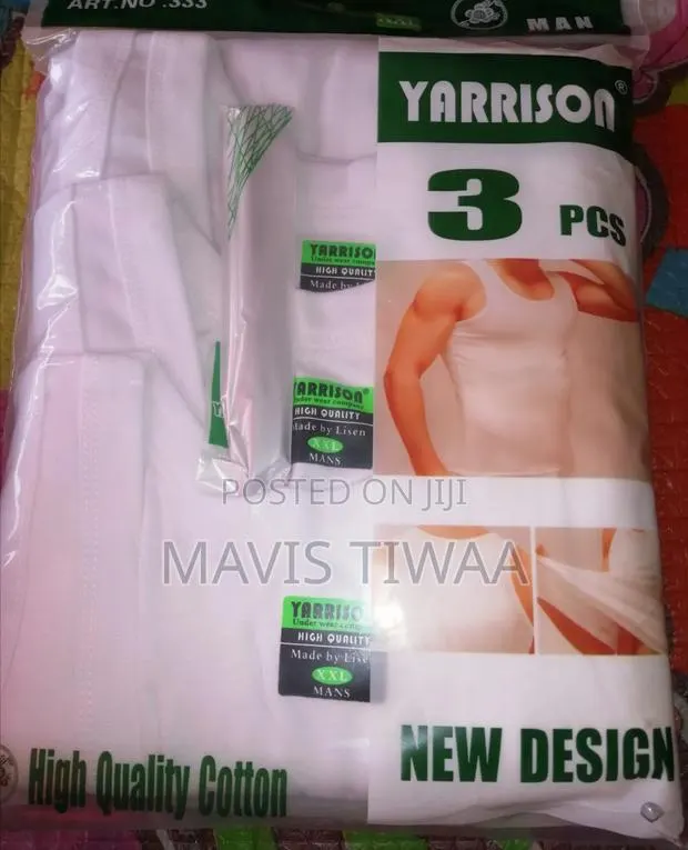 3in1 Men Qualitie Cotton Singlet All Size · Photo 1