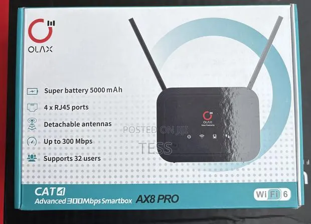 Olax 4g Lte Universal Sim Router With Backup Battery 5000mah · Photo 1