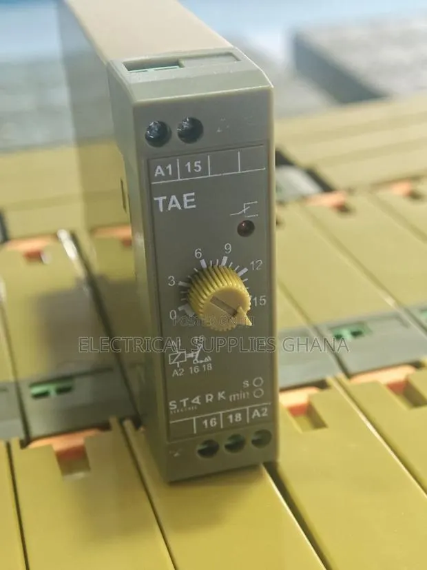 STARK TAE Adjustable on Delay Timer Relay DIN Rail Mount · Photo 1
