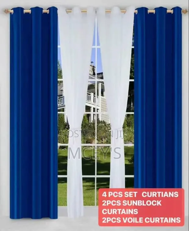 4 PCS Sunblock Curtains · Photo 1