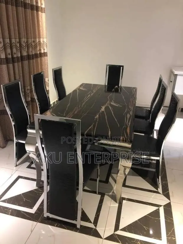 8 Chairs Marble Dinning Set Luxury · Photo 1