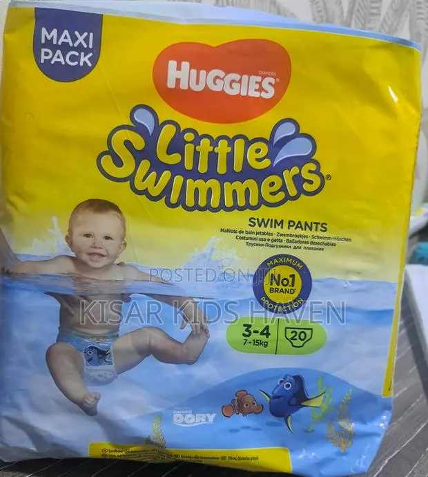 Huggies Little Swimming Pants( 7 - 15kg) 3 - 4 ( 20pcs ) · Photo 1