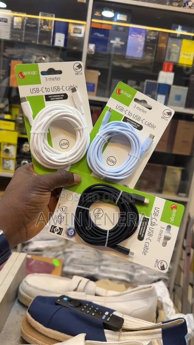 USB C to C 3meter 60w Cable · Photo 1