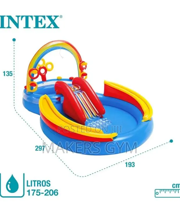 Swimming Pool(Rainbow Ring Inflatable Swimming Pool For · Photo 4