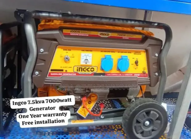 Irreplaceable Energy Ingco Petrol Generator 7.5kva 7000watt · Photo 1