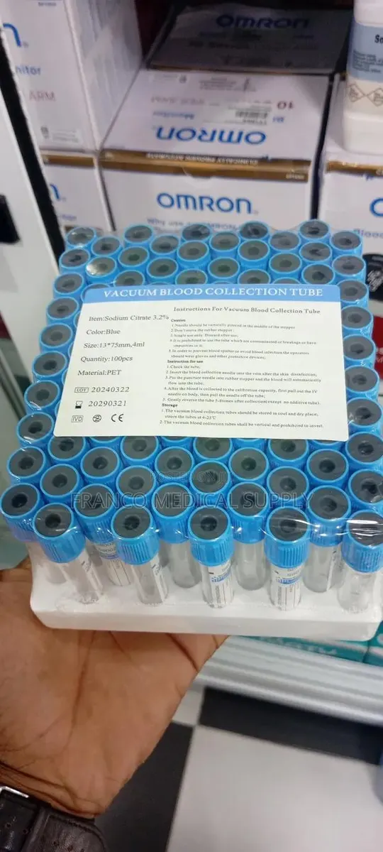 Sodium Citrate Tube ( Light Blue Top Blood Tube) · Photo 1